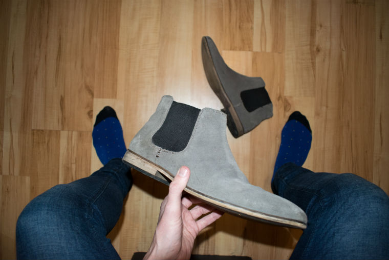 Ben Sherman Socks and Grey Chelsea Boots