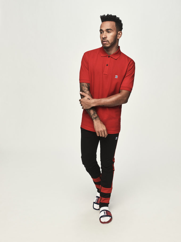 TommyXLewis Lewis Hamilton Red Polo