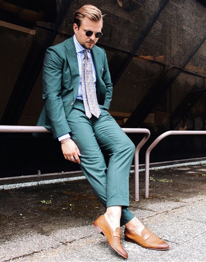 Pitti Uomo Green Suit