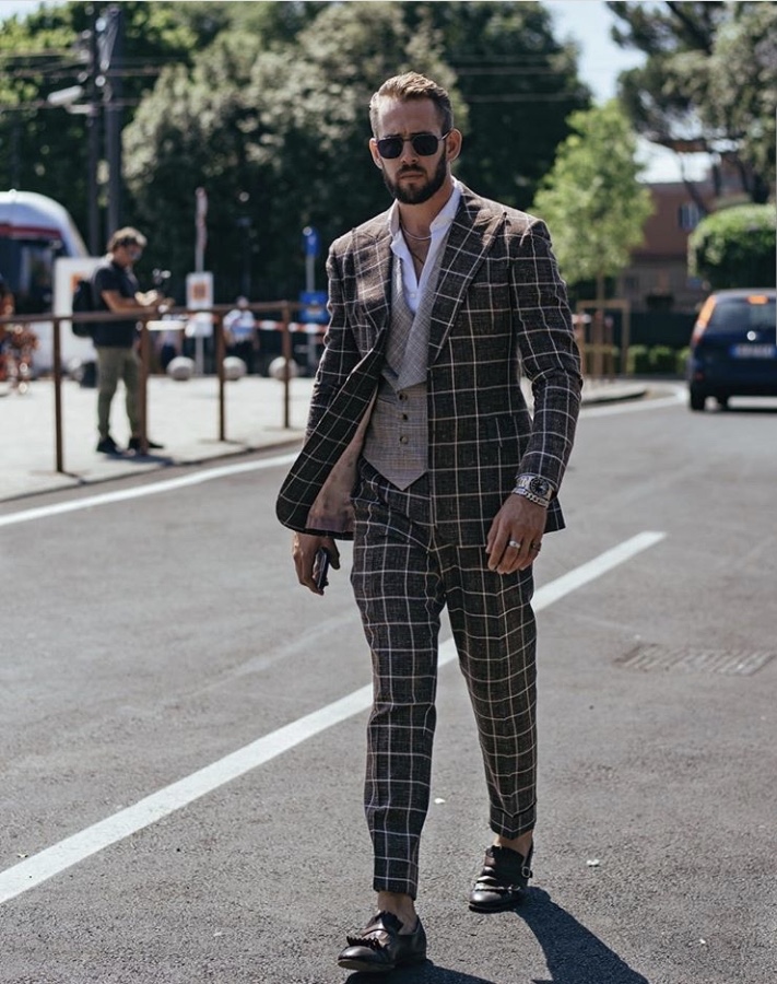 Pitti Uomo Check Suit