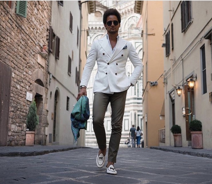 Pitti Uomo White Blazer